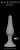 Светло-серая анальная пробка Slim Anal Plug Large - 12,5 см.