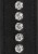 Черный ошейник с поводком Diamond Studded Collar With Leash
