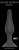 Чёрная анальная пробка Slim Anal Plug XL - 15,5 см.
