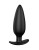 Черная анальная пробка №07 Self Penetrating Butt Plug - 12 см.