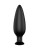 Черная анальная пробка №07 Self Penetrating Butt Plug - 12 см.