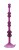 Фиолетовая анальная цепочка на присоске LOVE THROB PURPLE - 17,8 см.