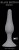 Серая анальная пробка Slim Anal Plug XL - 15,5 см.