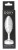 Серебристая анальная втулка Doxy Ribbed Butt Plug - 10,5 см.