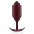 Бордовая пробка для ношения B-vibe Snug Plug 5 - 14 см.