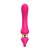 Розовый изогнутый вибромассажер Moon Vibrator - 21,1 см.