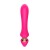 Розовый изогнутый вибромассажер Moon Vibrator - 21,1 см.