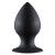 Чёрная анальная пробка Thick Anal Plug Small - 7,8 см.