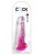 Розовый фаллоимитатор с мошонкой на присоске 8’’ Cock with Balls - 22,2 см.