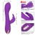 Фиолетовый вибратор-кролик с нагревом Jack Rabbit Signature Heated Silicone Rotating - 21,5 см.