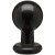 Круглая черная анальная пробка Classic Round Butt Plugs Large - 12,1 см.