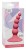 Розовая анальная пробка Ribbed Plug Pink - 10,5 см.
