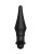 Черная перезаряжаемая анальная пробка №08 Cone-shaped butt plug - 13,5 см.