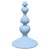 Голубая анальная пробка Sweetheart Plug Blue - 10 см.