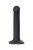 Черный фаллос на присоске Silicone Bendable Dildo M - 18 см.
