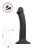 Черный фаллос на присоске Silicone Bendable Dildo M - 18 см.