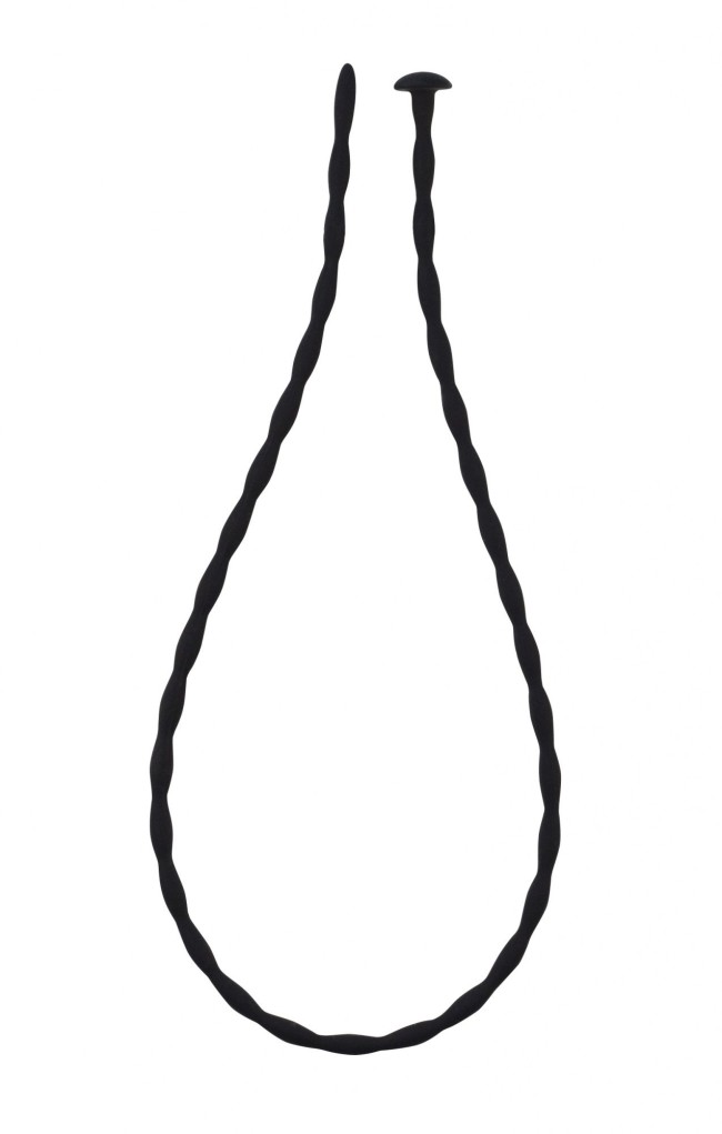 Черный уретральный массажер Glide Medium - 30 см.