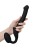 Черный безремневой страпон Silicone Bendable Strap-On - size S