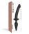 Черный двусторонний фаллоимитатор Strap-On-Me Dildo Plug-In Switch size L