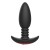Черная анальная вибропробка Anal Vibrator с пультом ДУ - 13,5 см.