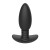 Черная анальная вибропробка Anal Vibrator с пультом ДУ - 13,5 см.