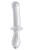 Прозрачный двусторонний стеклянный фаллоимитатор Satisfyer Double Crystal - 19,5 см.