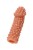 Телесная насадка на фаллос с бугорками Extreme Sleeve 010 M-size - 14 см.
