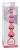 Розовая анальная цепочка Heart s Beads Pink - 18 см.