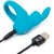 Голубое эрекционное виброкольцо Happy Rabbit Rechargeable Rabbit Cock Ring