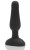 Анальная вибропробка чёрного цвета NOVICE REMOTE CONTROL PLUG BLACK - 10,2 см.