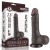 Коричневый фаллоимитатор-реалистик 7.5 Sliding Skin Dual Layer Dong - 19,5 см.