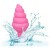 Розовая анальная пробка в виде мороженого Yum Bum Ice Cream Cone Butt Plug - 9,5 см.