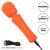 Оранжевый вибромассажер Stella Liquid Silicone Mini Massager - 14,5 см.