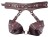 Бордовая сбруя из ошейника с лифом Maroon Harness
