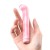 Розовый компактный вибратор из стекла Magic Cane - 12 см.