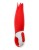 Красный вибратор Satisfyer Power Flower с лепестками - 18,8 см.