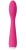 Ярко-розовый G-стимулятор IRIS Clitoral   G-spot Vibrator - 18 см.