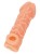 Телесная закрытая насадка с венками Cock Sleeve 006 Size L - 17,6 см.