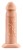 Телесный реалистичный фаллоимитатор с полостью Silicone Hollow Extension - 20 см.