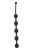 Чёрная анальная цепочка Five Beads Anal - 28,1 см.