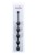 Чёрная анальная цепочка Five Beads Anal - 28,1 см.