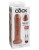 Кофейный необрезанный фаллоимитатор на присоске 7  Uncut Cock - 19,1 см.