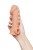 Телесная закрытая насадка с шишечками Cock Sleeve 008 Size L - 17,6 см.