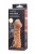 Телесная закрытая насадка с пучками шишечек Cock Sleeve 009 Size M - 15,6 см.