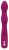 Фиолетовый вибратор A   G-Spot Rabbit Vibrator для стимуляции зон G и A - 23,6 см.