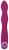 Фиолетовый вибратор A   G-Spot Rabbit Vibrator для стимуляции зон G и A - 23,6 см.