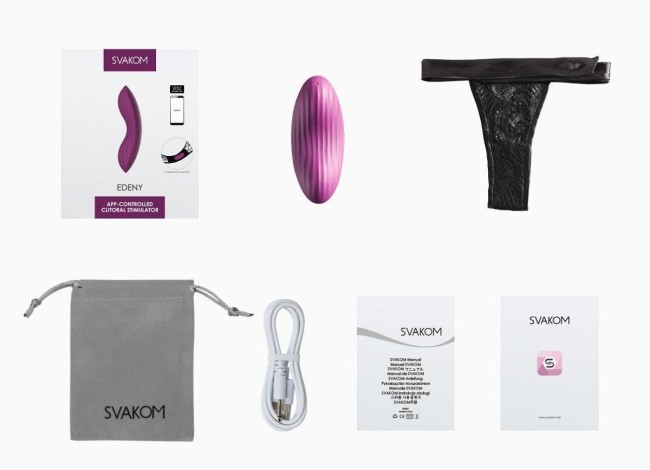 Фиолетовый клиторальный стимулятор Edeny с управлением через приложение Фиолетовый клиторальный стимулятор Edeny с управлением через приложение