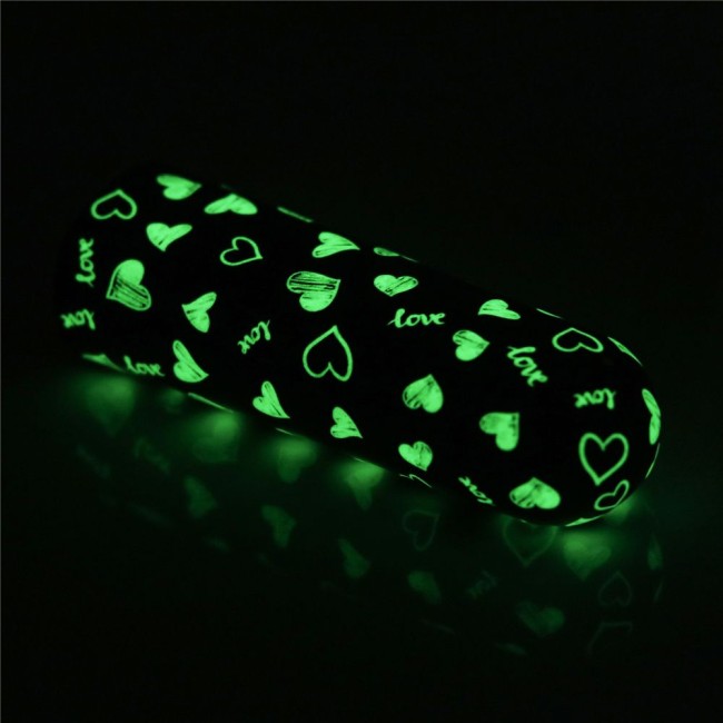 Мини-вибратор Rechargeable Glow-in-the-dark Heart Massager - 8,5 см. Мини-вибратор Rechargeable Glow-in-the-dark Heart Massager - 8,5 см.