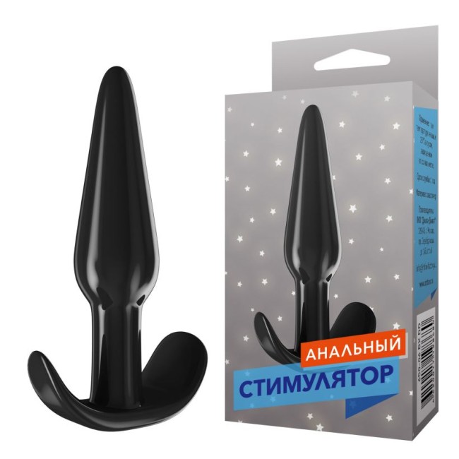 Черная анальная пробка для ношения - 11,5 см. Черная анальная пробка для ношения - 11,5 см.