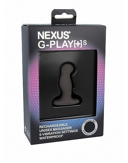 Черный анальный вибростимулятор Nexus G-Play+ S Черный анальный вибростимулятор Nexus G-Play+ S